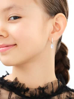 Kolczyki srebrne z emalią - jednorożce