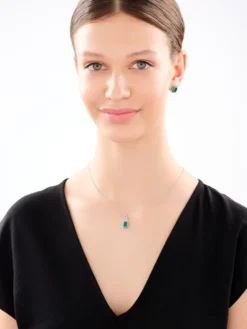 Kolczyki srebrne z markasytami i agatem