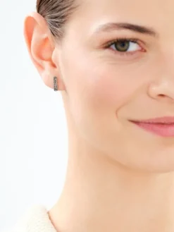 Kolczyki srebrne z markasytami