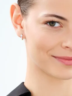 Kolczyki srebrne z opalami - koła