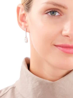 Kolczyki srebrne z perłami i cyrkoniami