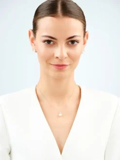 Kolczyki srebrne z perłami