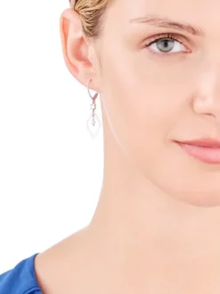 Kolczyki srebrne z perłami i cyrkoniami