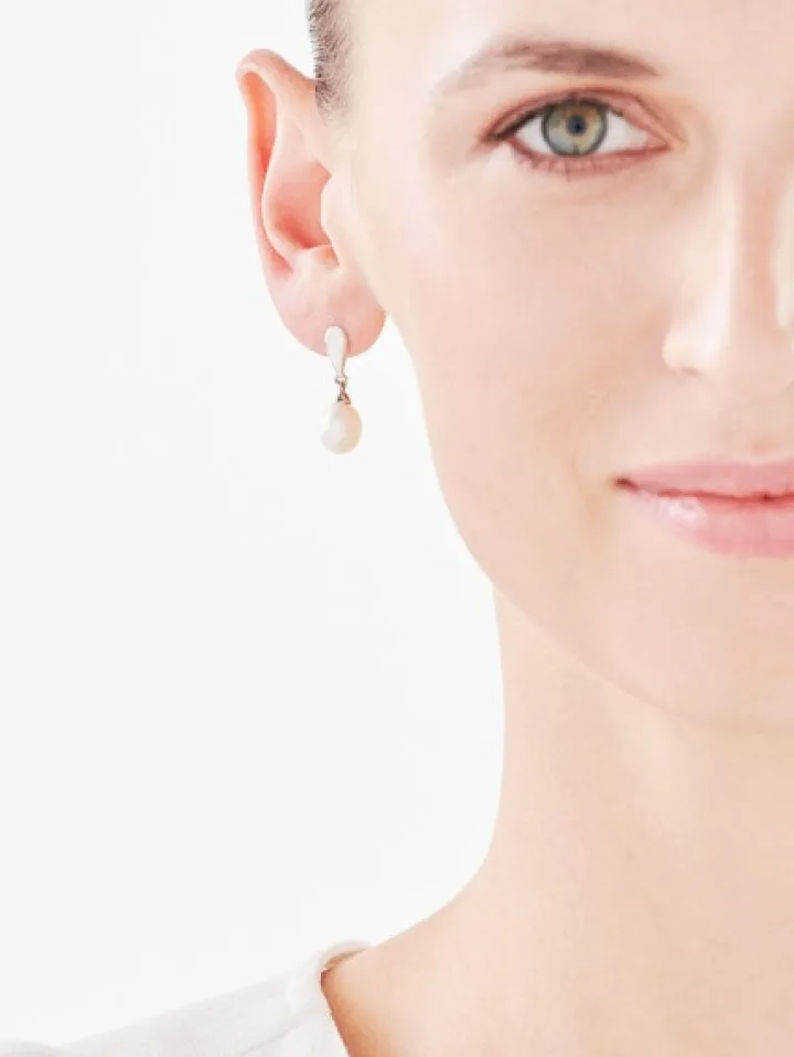 Kolczyki srebrne z perłami