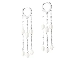 Kolczyki srebrne z perłami