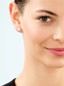 Kolczyki srebrne z perłami