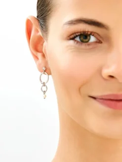 Kolczyki srebrne z perłami