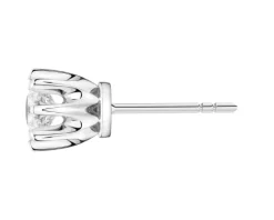 Kolczyki z białego złota z brylantami - SI2/H - 0,68 ct - próba 585