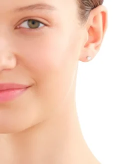 Kolczyki z białego złota z brylantami - 0,49 ct - próba 750