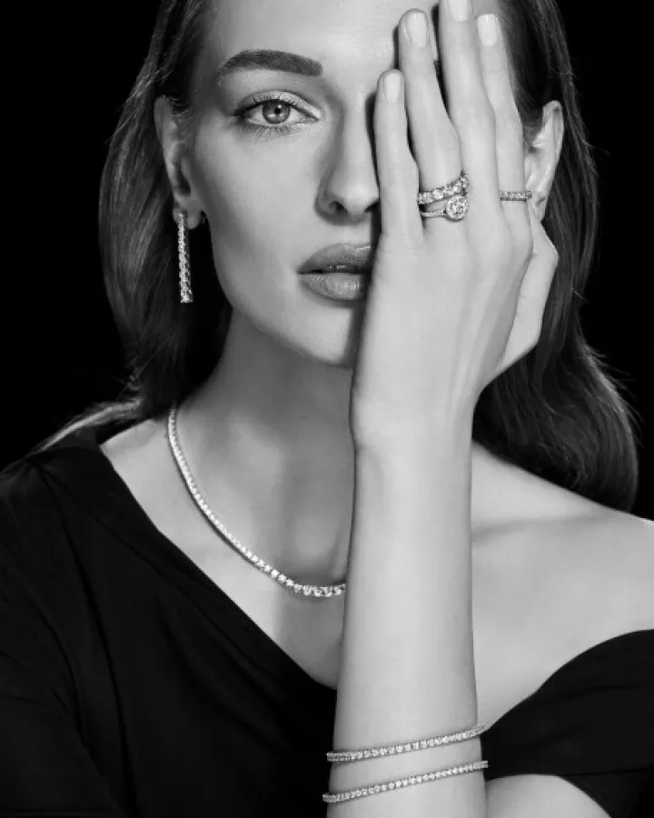 Kolczyki z białego złota z brylantami - 1,70 ct - próba 750