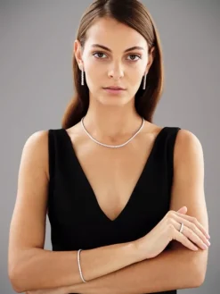 Kolczyki z białego złota z brylantami - 1,70 ct - próba 750