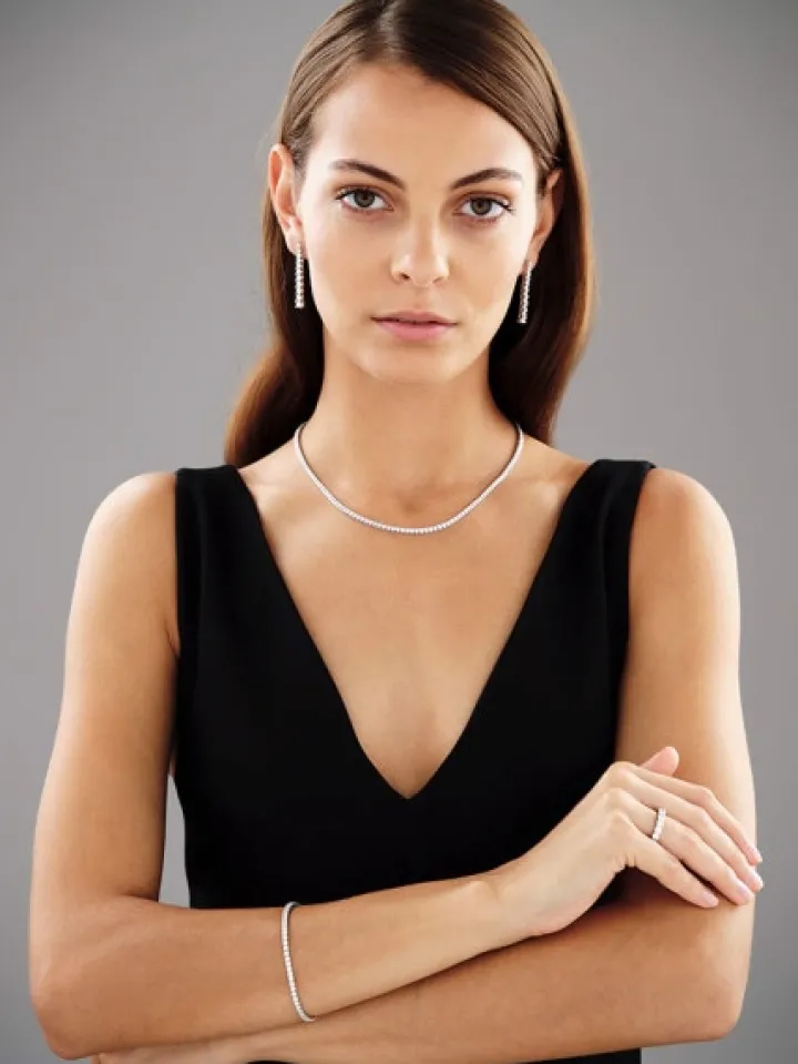 Kolczyki z białego złota z brylantami - 1,70 ct - próba 750