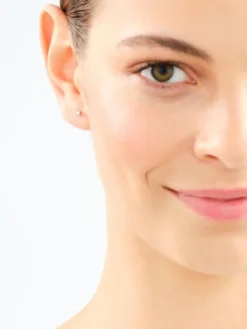 Kolczyki z  białego złota z brylantami - 0,02 ct - próba 585