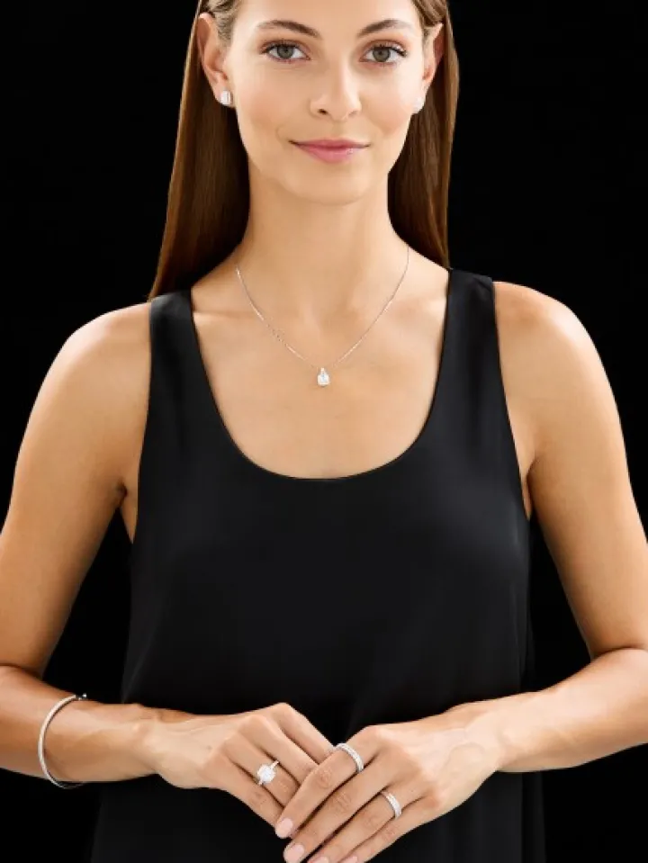 Kolczyki z białego złota z diamentami - VS2-SI1/G - 2,25 ct - próba 750