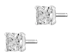 Kolczyki z białego złota z diamentami - 1,00 ct - próba 585