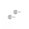 Kolczyki z białego złota z brylantami - 0,02 ct - próba 375