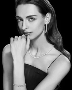 Kolczyki z białego złota z brylantami - 2,30 ct - próba 750