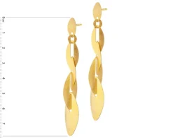 Kolczyki z brązu pozłacane