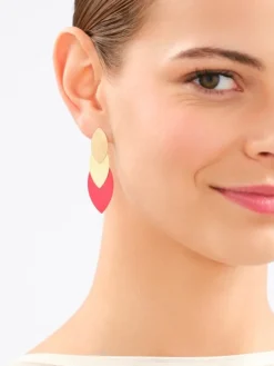 Kolczyki z brązu pozłacane