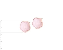 Kolczyki z mosiądzu pozłacane z kwarcami