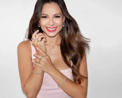 Kolczyki z żółtego i białego złota z brylantami i perłami - próba 375