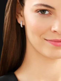 Kolczyki z żółtego złota z brylantami - koła - 1,00 ct - próba 585