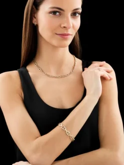 Kolczyki z żółtego złota z diamentami - 0,01 ct - próba 375