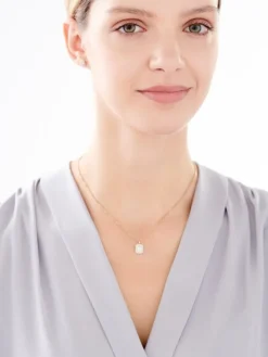 Kolczyki z żółtego złota z diamentami - 0,40 ct - próba 585