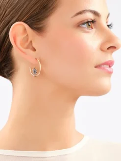 Kolczyki ze stali szlachetnej z markasytami - gwiazdy