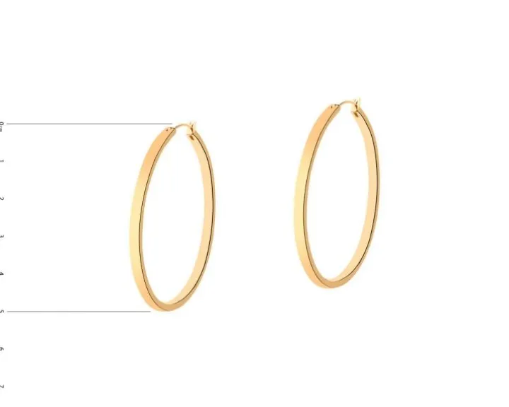 Kolczyki ze stali szlachetnej - koła