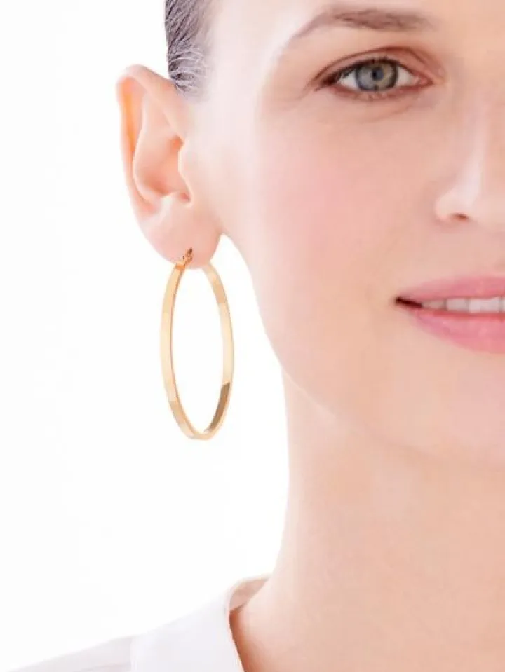 Kolczyki ze stali szlachetnej - koła