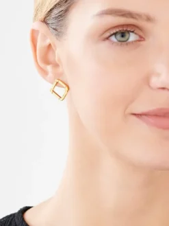 Kolczyki ze stali szlachetnej - kwadraty