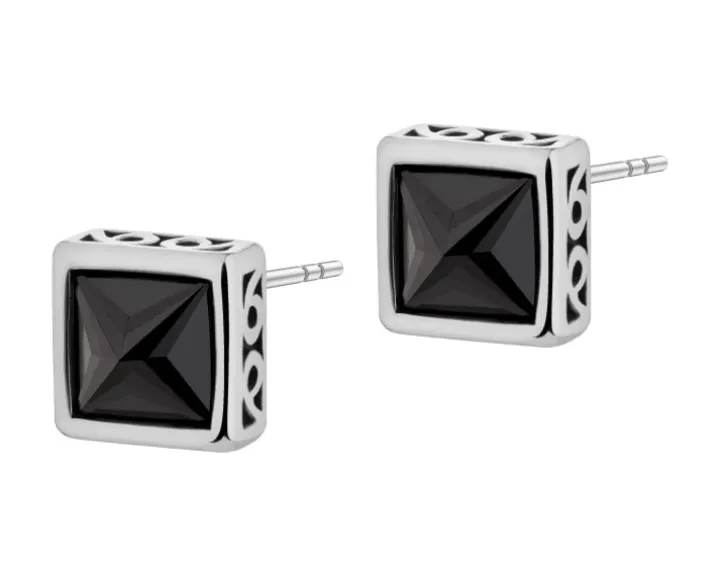 Kolczyki ze stali szlachetnej z cyrkoniami