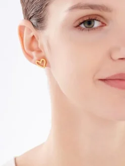 Kolczyki ze stali szlachetnej - serce