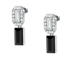 Kolczyki ze stali szlachetnej z cyrkoniami - Karl Lagerfeld