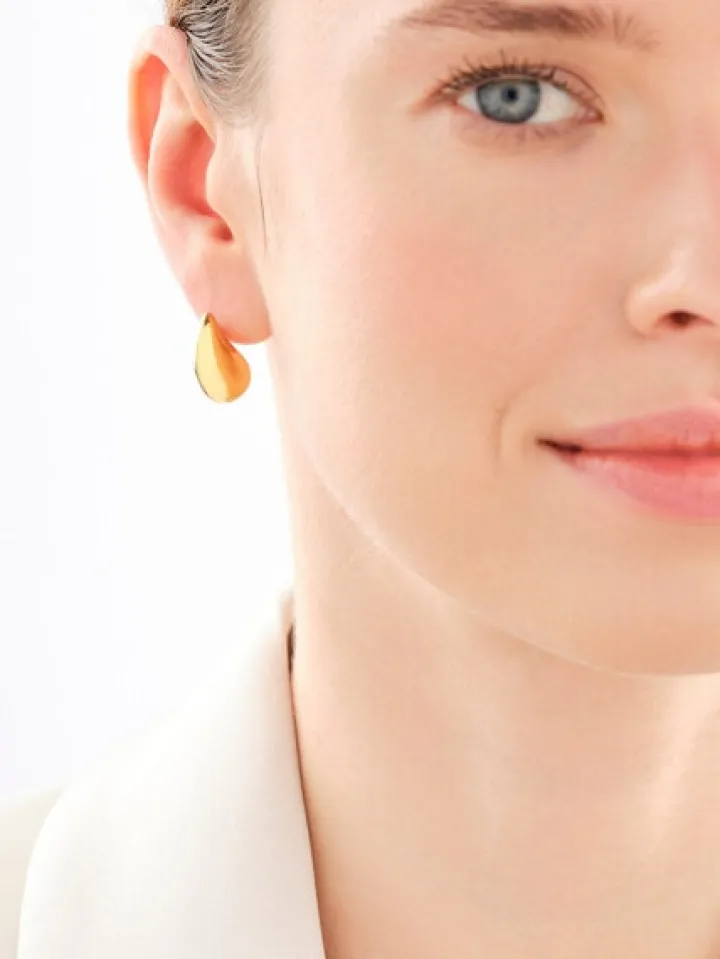 Kolczyki ze stali szlachetnej - łezki