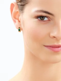 Kolczyki ze stali szlachetnej z cyrkoniami