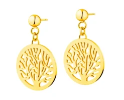 Kolczyki ze stali szlachetnej - drzewko