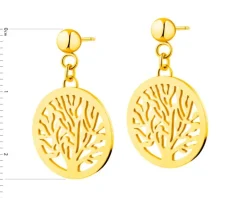 Kolczyki ze stali szlachetnej - drzewko