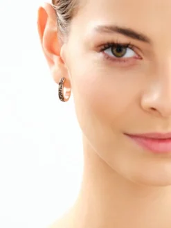 Kolczyki ze stali szlachetnej z markasytami