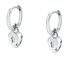 Kolczyki ze stali szlachetnej - serca, Karl Lagerfeld
