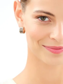 Kolczyki ze stali szlachetnej z markasytami