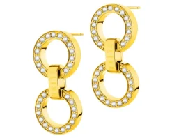 Kolczyki ze stali szlachetnej z kryształami