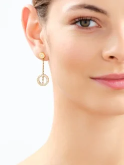 Kolczyki ze stali szlachetnej z kryształami