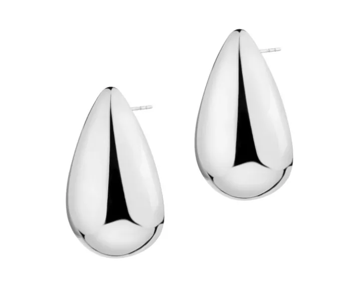 Kolczyki ze stali szlachetnej - łezki