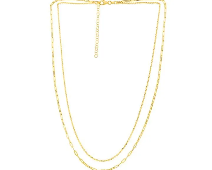 Naszyjnik srebrny - ankier, paper clip