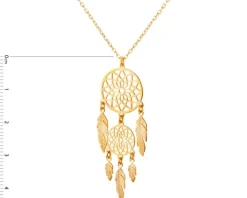 Naszyjnik srebrny - łapacz snów