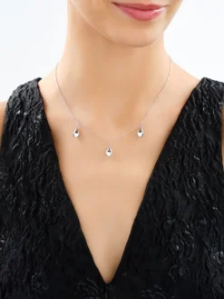 Naszyjnik srebrny - łezki