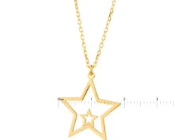 Naszyjnik srebrny - gwiazdy