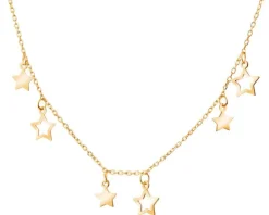 Naszyjnik srebrny - gwiazdy